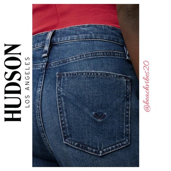 HUDSON JEANS Remi High-Rise Straight Ankle Jean Deep Dive NWT - Picture 5 of 16